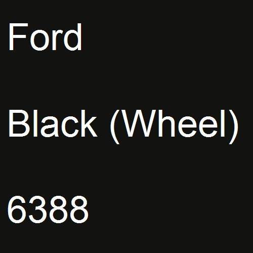 Ford, Black (Wheel), 6388.